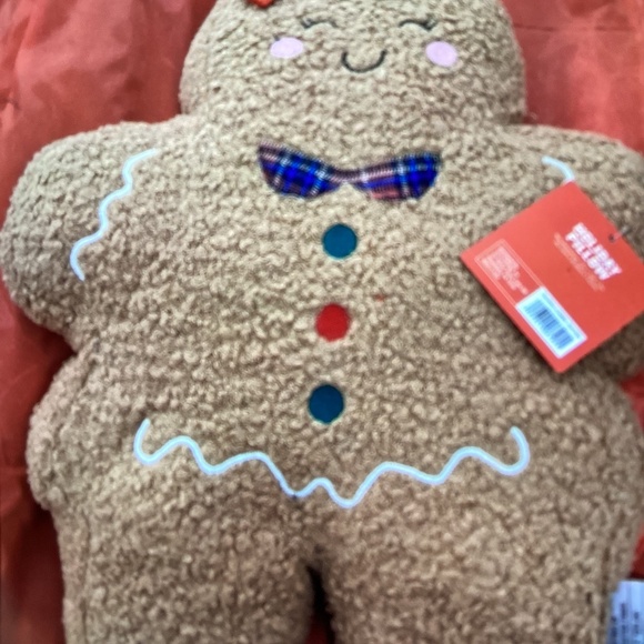 New snow Cool  Christmas  Gingerbread Girl Pillow - Picture 1 of 5